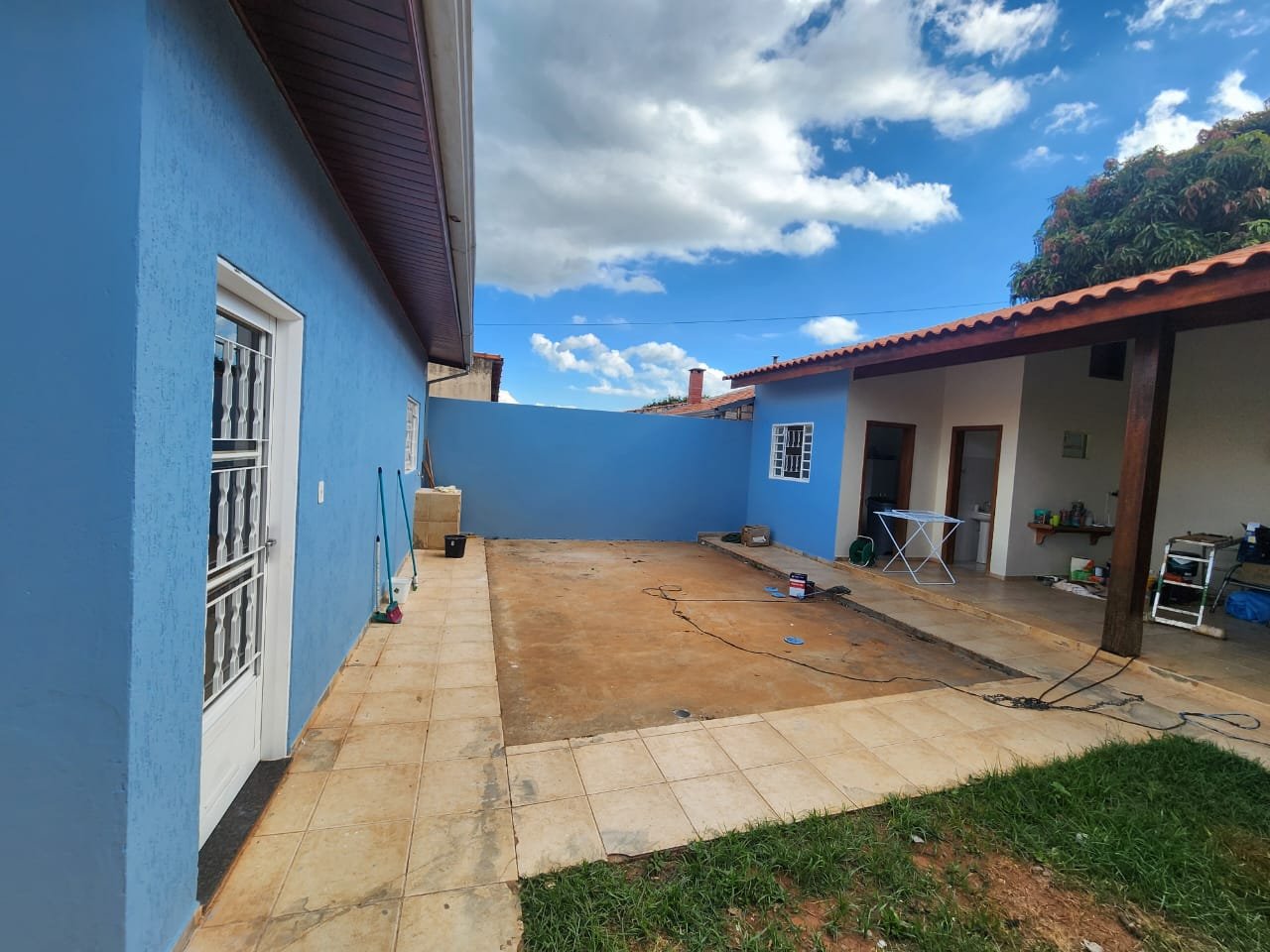 Interior reformado azul